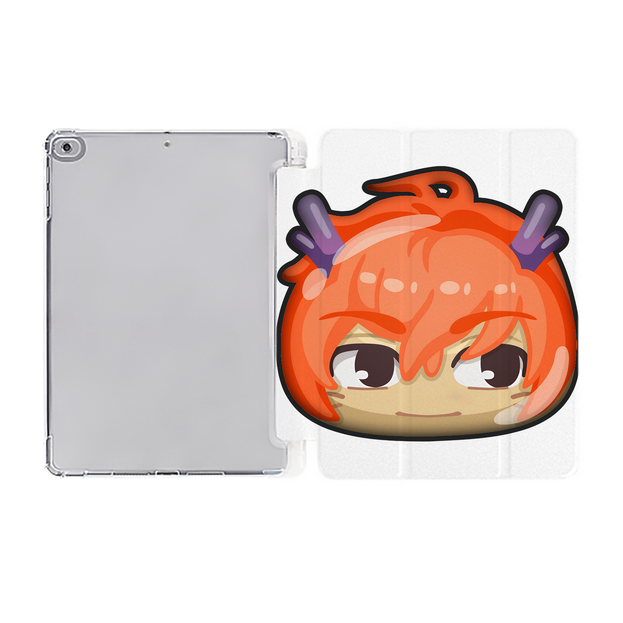 （画像用） 妖怪ウォッチ Yo-kai Watch IPad ケース ペン収納付き 三つ折りスタンド PUレザー×シリコン 対応機種9.5/10.5/10.9インチ